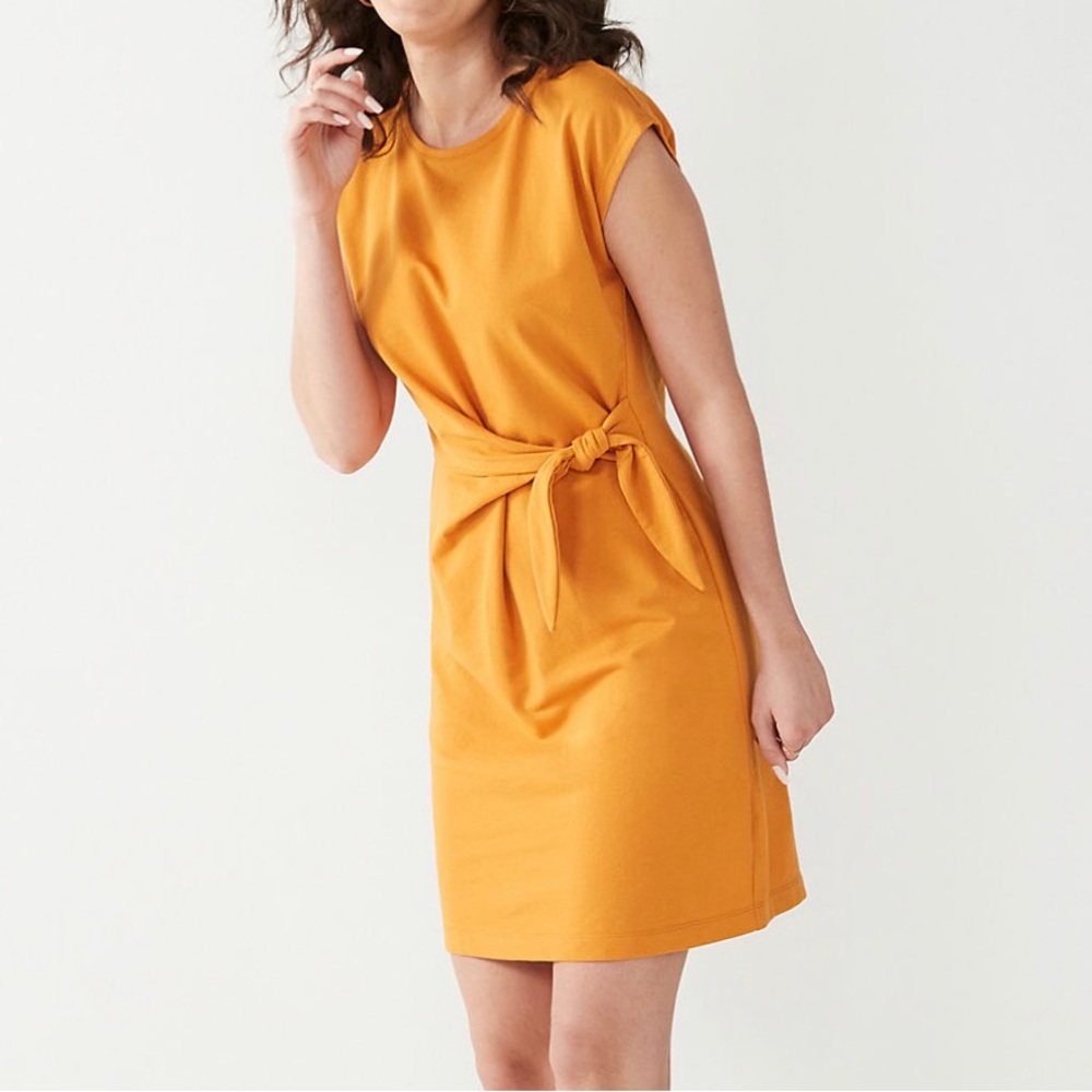 Nine West Short Sleeve Side-knot Dress